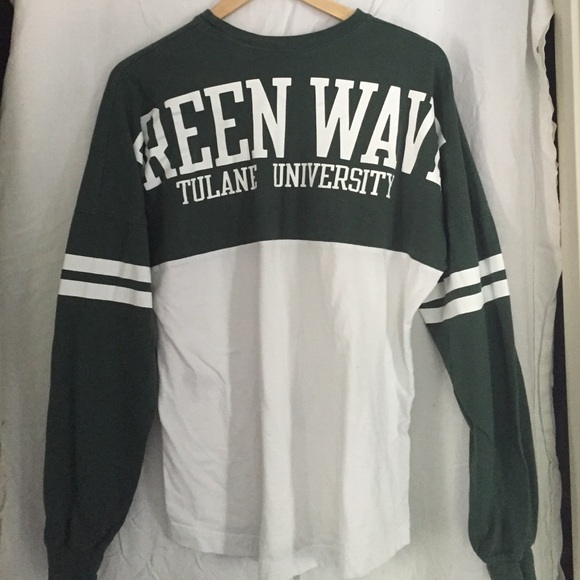 Tulane University Spirit Jersey Green and White