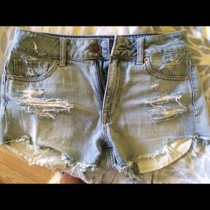 American eagle high rise shorts.