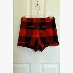 Forever 21 Plaid High Waisted Shorts - Sz 24