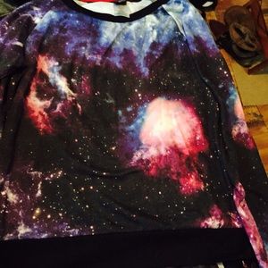 XL Galaxy Long-Sleeve Shirt