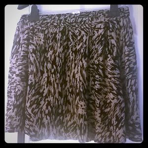 Pattern Mini Skirt Size Large