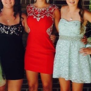 Red homecoming dress