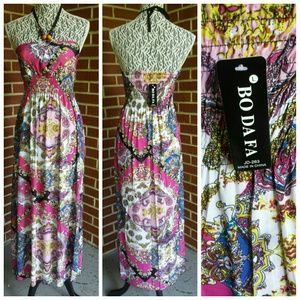 Large print summer dress NWT