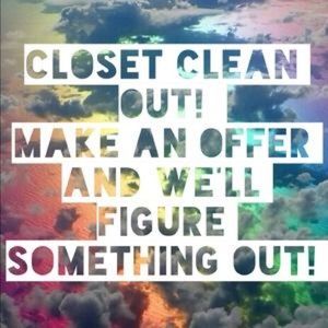 CLOSET SALE ALL WEEKEND!!