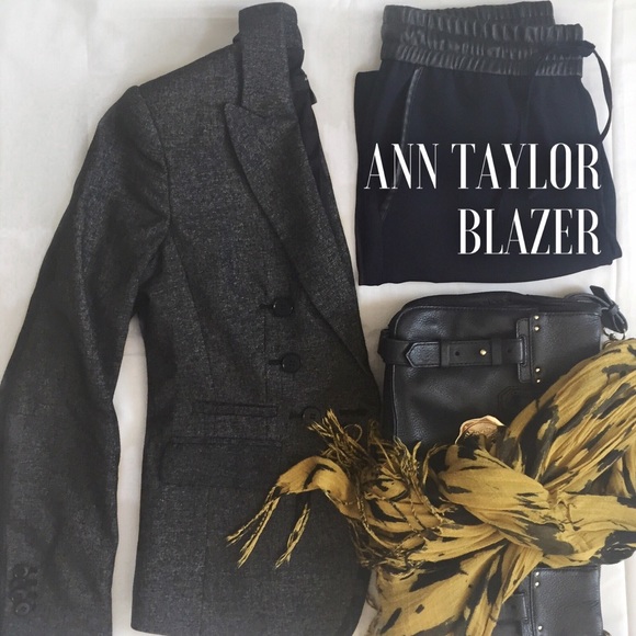 Ann Taylor Petite Gray Blazer