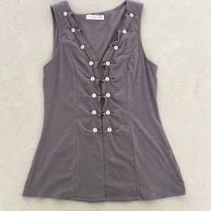 Grey Anthropologie top