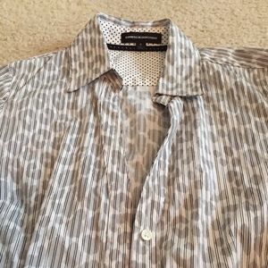 Button up leopard print shirt