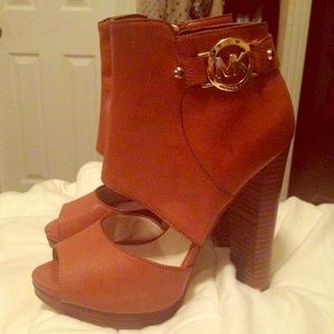 MICHAEL Michael Kors Wyatt Open-Toe Bootie
