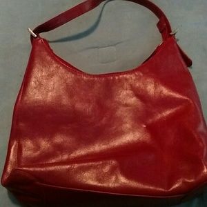 Wilson leather hobo handbag red