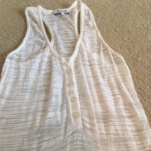 BEBE White sleeveless tunic