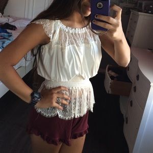 Bebe lace shirt🍂