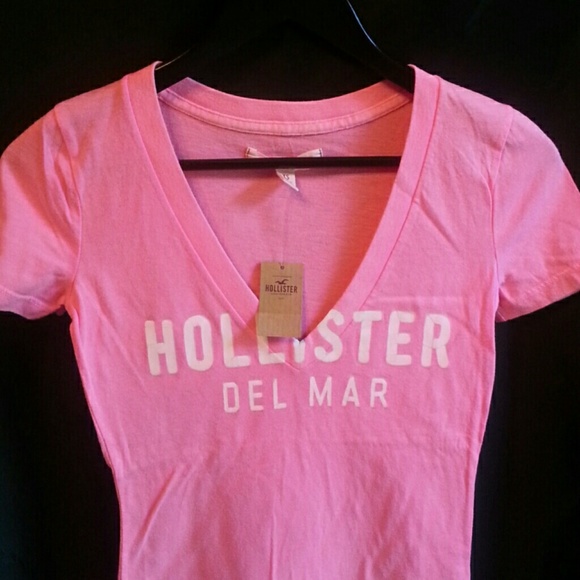 New Hollister neon pink top - Picture 2 of 2