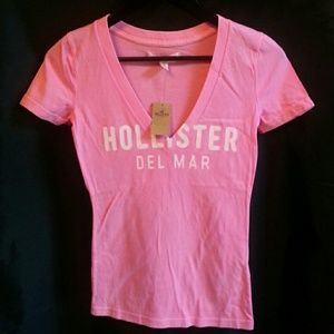 New Hollister neon pink top