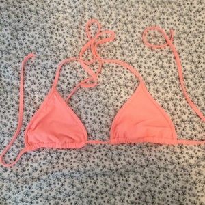 Peach Ripcurl triangle bikini top