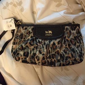 COACH Limited Edition Madison Leopard Wristlet