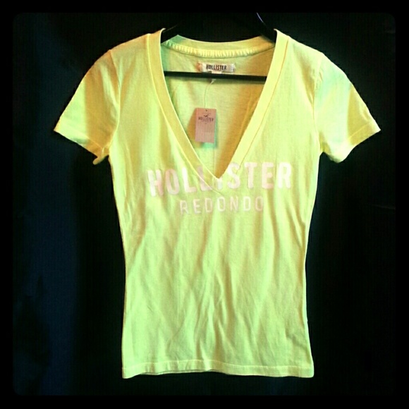 New Hollister neon yellow top - Picture 1 of 1