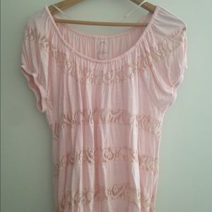 Pink Lace Top