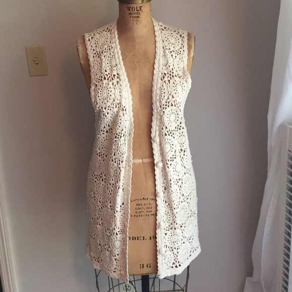 Outerwear - Vintage crochet vest