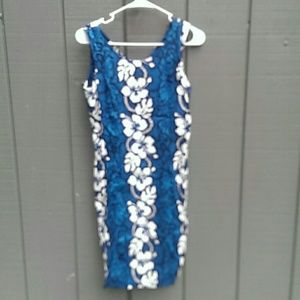 Hawaiian print dress