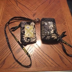Vera Bradley lanyard, picture ID holder wristlet