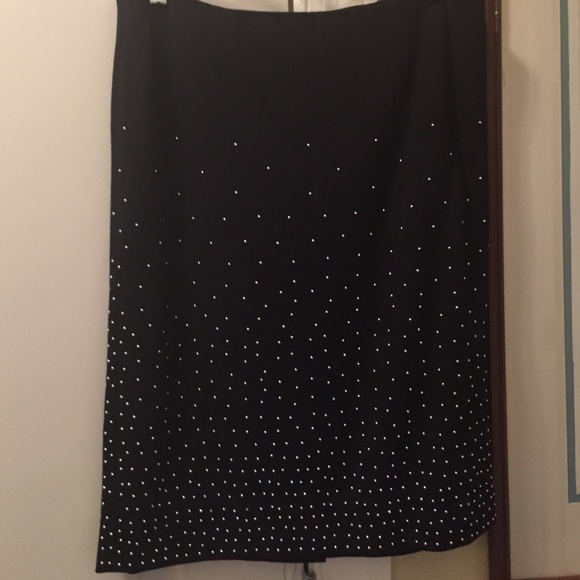 Black pencil skirt and cami