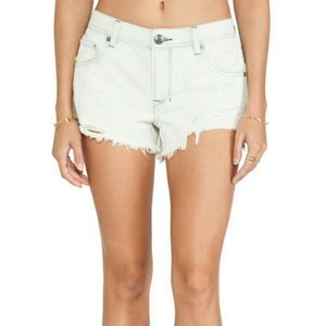 Free People Shark Bite Denim Shorts
