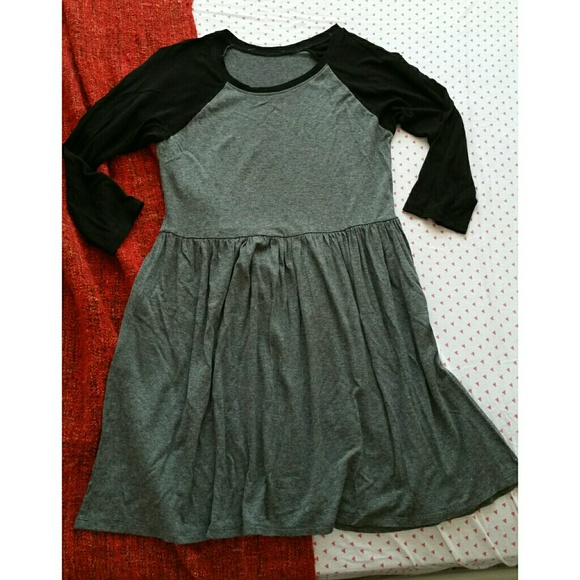 Raglan baseball tee dress