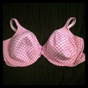 VS 40DD bra pink floral print very soft