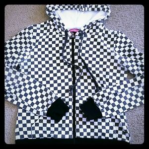 Women's checkered sweatshirt