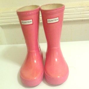 Hunter Kids Pink Rain Boots SIZE 9 toddler
