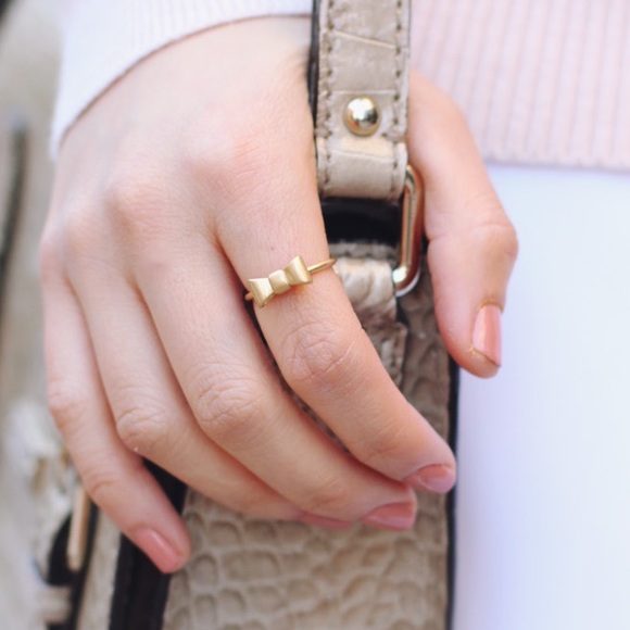 Madewell Jewelry - Madewell Mini Bow Ring Size 5