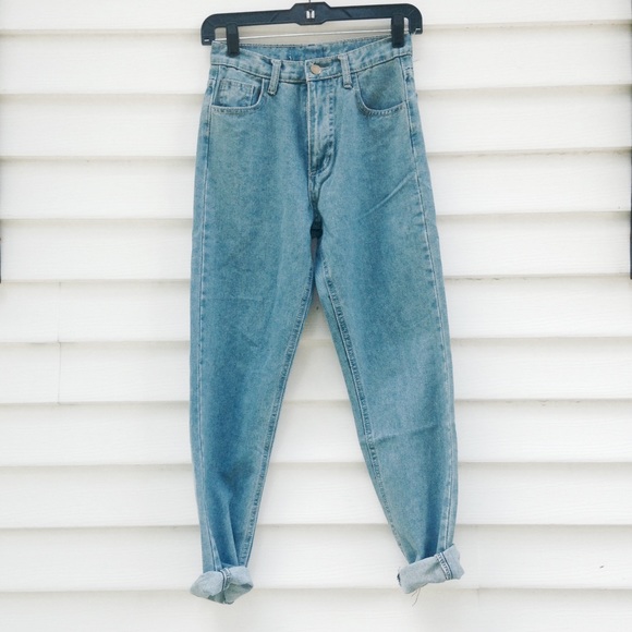 High waisted mom jeans