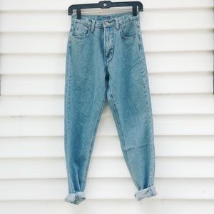 High waisted mom jeans