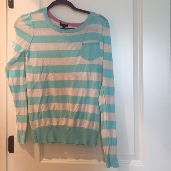 Striped blue and white sweater!!