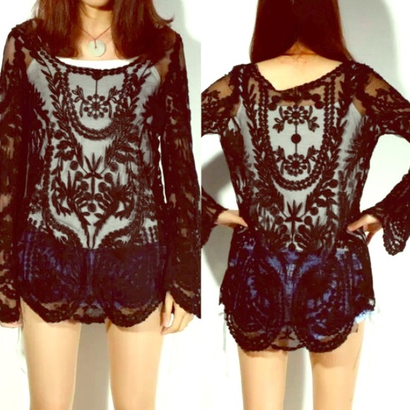 Dress and lace top bundle