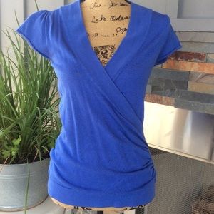 💙Blue Wrap Top💙