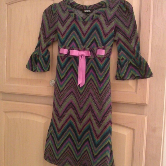 Girls Amy Byer jewel tone fall dress