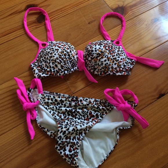 Push Up cheetah swim suit Victoria's Secret