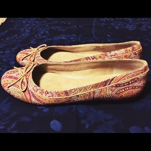 Talbots paisley flats