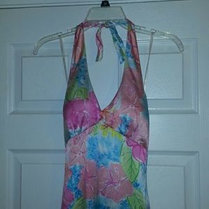 Lilly Pulitzer silk halter dress, size 2