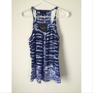 Cynthia Rowley Blue strappy tank.