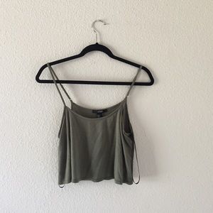 Olive Green Crop top