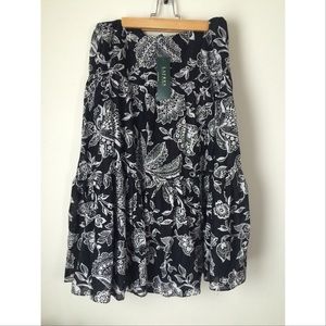 Ralph Lauren flower print skirt