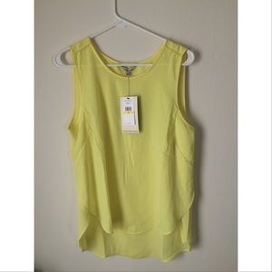 Calvin Klein bright yellow sleeveless top