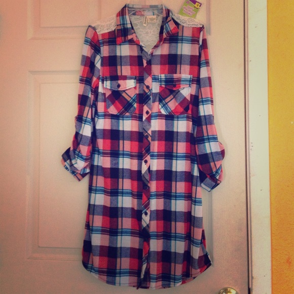 Cute flannel dress