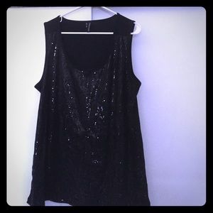 Black Sequin blouse