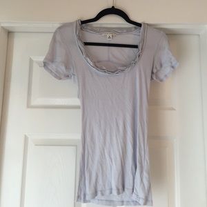Banana Republic Lavender Ribbed Tee