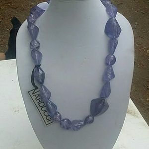 Narducci lucite light amethyst color Necklace