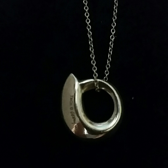 *SOLD * Tiffany & Co. Silver Gehry  fish necklace