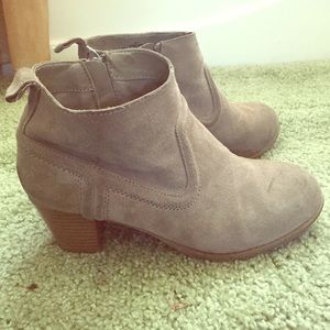 Tan booties